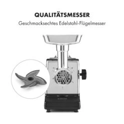 Kraftprotz Elektrischer Fleischwolf 700 W Kupfermotor Hack Wurst Kebbe Edelstahl -Warmekuche Pro Geschaft 10035233 de 0004 logo