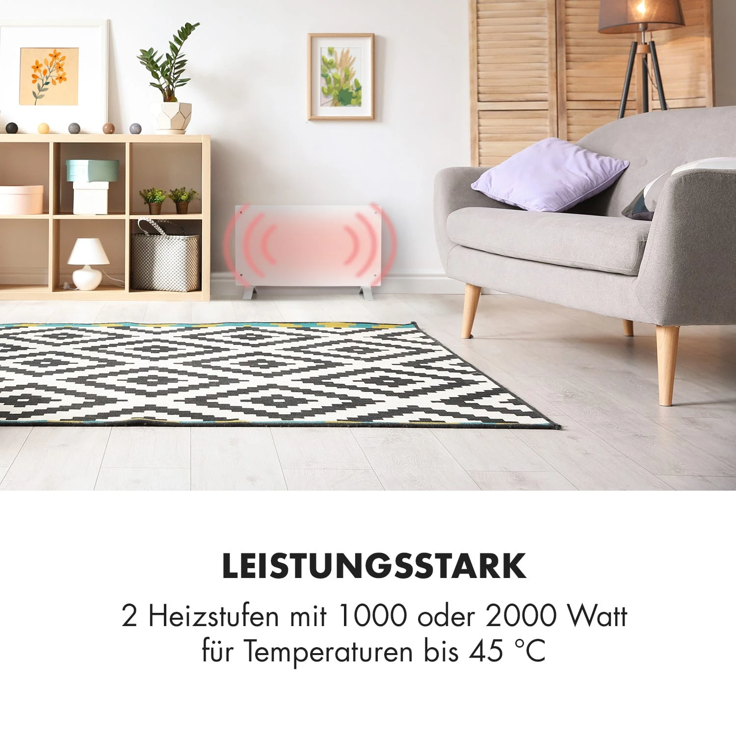 Bornholm Curved Smart Konvektionsheizgerät 2000 W App-Steuerung Timer 2 Bornholm Curved Smart Konvektionsheizgerät 2000 W App-Steuerung Timer – Bild 2