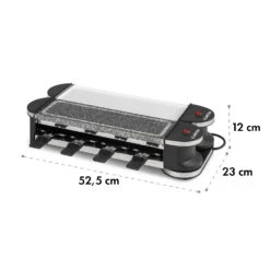 Tenderloin 50/50 Raclette-Grill 1200W 8 Personen Natursteinplatte Metallgrillplatte 15 Tenderloin 50/50 Raclette-Grill 1200W 8 Personen Natursteinplatte Metallgrillplatte -Warmekuche Pro Geschaft 10035260 yy 0008 logo Klarstein Tenderloin 50 50 Raclettegrill weiss