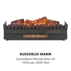 Kamini FXL Elektrischer Kamin Kamineinsatz 1000/2000W 2W LED Schwarz -Warmekuche Pro Geschaft 10035275 de 0003 logo