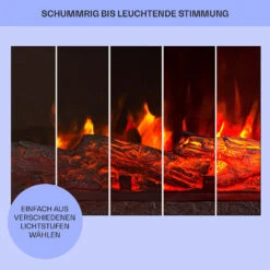 Kamini FXL Elektrischer Kamin Kamineinsatz 1000/2000W 2W LED Schwarz -Warmekuche Pro Geschaft 10035275 de 0008 usp