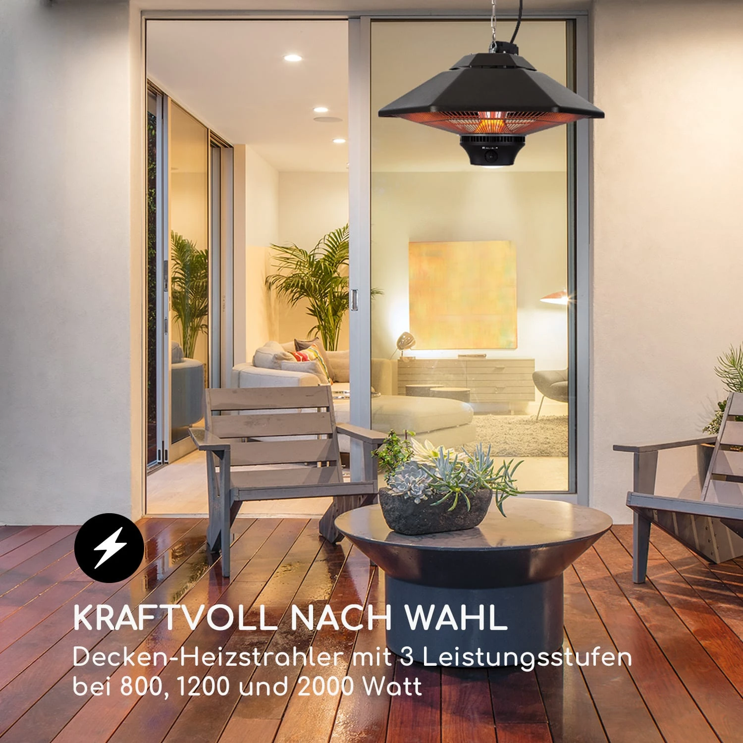 Heat Hexa Infrarot-Heizstrahler 800/1200/2000W Halogen IP34 LED 3 Heat Hexa Infrarot-Heizstrahler 800/1200/2000W Halogen IP34 LED – Bild 3