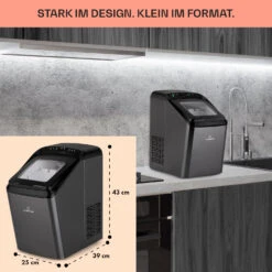 Partytime Eiswürfelmaschine Klareis 15kg/24h Edelstahl -Warmekuche Pro Geschaft 10035295 de 0006 usp