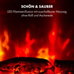 Basel Baseline Elektrokamin 2000 Watt 2 Heizstufen 7 Farben Glas -Warmekuche Pro Geschaft 10035296 de 0008 logo