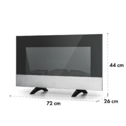 Basel Baseline Elektrokamin 2000 Watt 2 Heizstufen 7 Farben Glas -Warmekuche Pro Geschaft 10035296 yy 0010 logo Klarstein Basel Baseline Elektrokamin