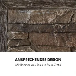 Alpbach Elektrischer Kamin 1800W 2 Heizstufen 65 Cm Stein-Optik -Warmekuche Pro Geschaft 10035314 de 0005 logo