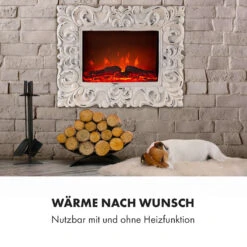 Alpbach Snow Elektrischer Kamin 1800W 2 Heizstufen 65 Cm Weißer Rahmen -Warmekuche Pro Geschaft 10035315 de 0006 logo