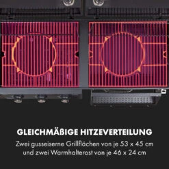 Kingsville Smoker Kombigrill Gas Kohle Smoker 13,5kW 3+1 Brenner 19 Kingsville Smoker Kombigrill Gas Kohle Smoker 13,5kW 3+1 Brenner -Warmekuche Pro Geschaft 10035409 de 0009 logo