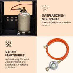 Valdosta 4.1 Gasgrill 4 X 2,8 KW + 2,5 KW Brenner Edelstahl Mobil -Warmekuche Pro Geschaft 10035415 de 0005 logo