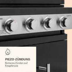 Valdosta 4.1 Gasgrill 4 X 2,8 KW + 2,5 KW Brenner Edelstahl Mobil -Warmekuche Pro Geschaft 10035415 de 0006 logo