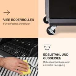 Valdosta 4.1 Gasgrill 4 X 2,8 KW + 2,5 KW Brenner Edelstahl Mobil -Warmekuche Pro Geschaft 10035415 de 0007 logo