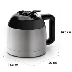 Arabica Thermoskanne Zubehör Ersatz Edelstahl Silber/schwarz -Warmekuche Pro Geschaft 10035422 yy 0006 dimensions