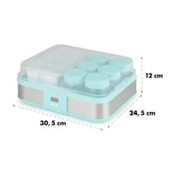 Gaia Greek Joghurt-Maker 1,26 L 6 Gläser Inkl. Sieb-Box -Warmekuche Pro Geschaft 10035435 yy 0008 logo Klarstein Gaia Greek Joghurtmaker mint