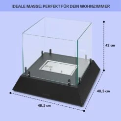 Phantasma Cubo Ethanol-Kamin Rauch- & Geruchlos Edelstahl-Brenner Sicherheitsglas -Warmekuche Pro Geschaft 10035458 de 0005 usp