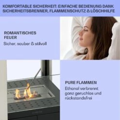 Phantasma Pinar Ethanol-Kamin Rauch- & Geruchlos Bio-Ethanol -Warmekuche Pro Geschaft 10035459 de 0006 usp
