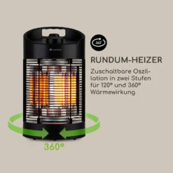 Heat Guru 360 Mini Infrarot-Heizstrahler 700/350W Oszillation -Warmekuche Pro Geschaft 10035506 de 0005 logo