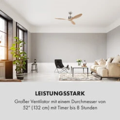 Santa Elena Deckenventilator 52" 9.060m³/h 3 Echtholzflügel -Warmekuche Pro Geschaft 10035789 de 0006 logo