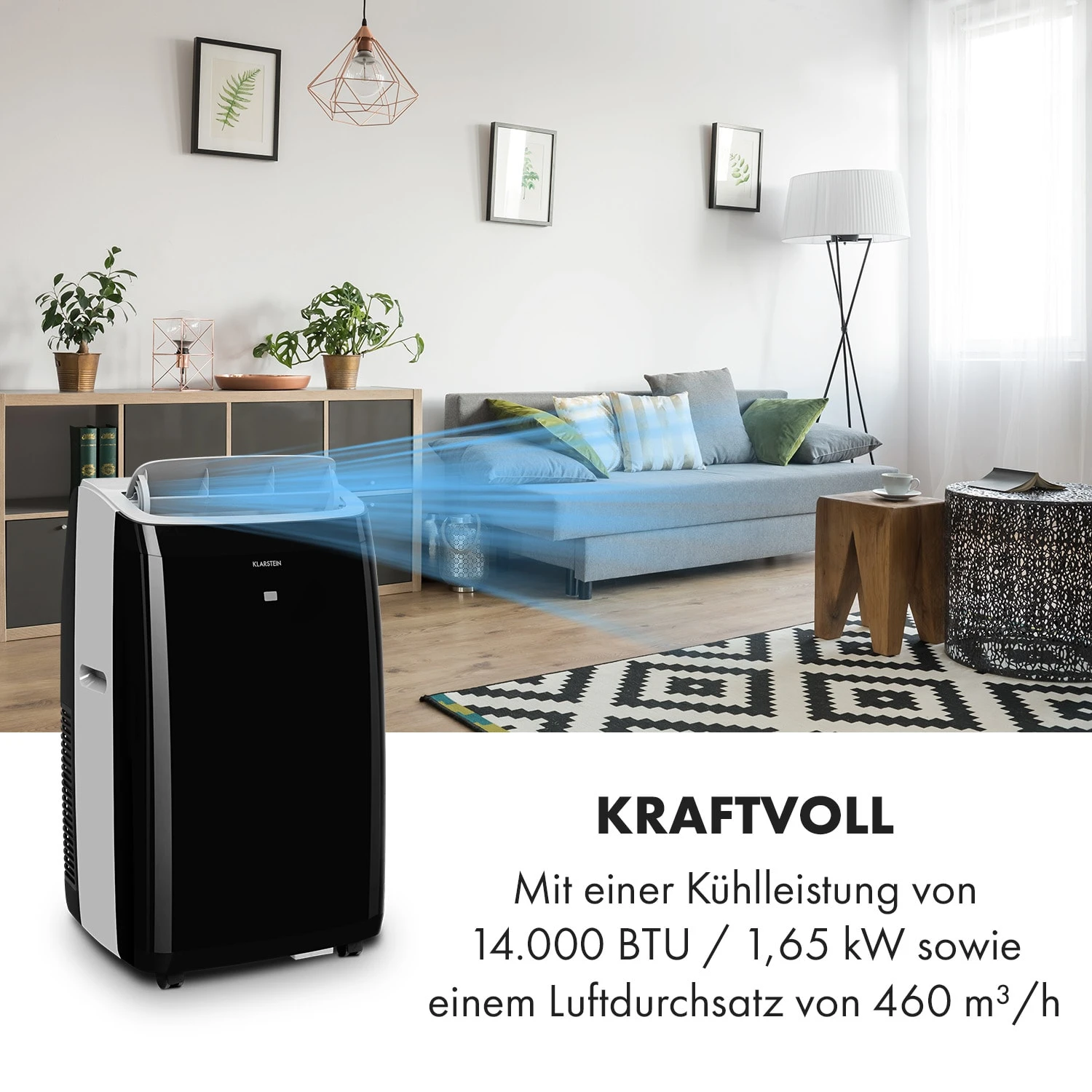 Grandbreeze Pro 14K Klimaanlage 3-in-1 460 M³/h 14.000 BTU/4,1 KW 2 Grandbreeze Pro 14K Klimaanlage 3-in-1 460 M³/h 14.000 BTU/4,1 KW – Bild 2