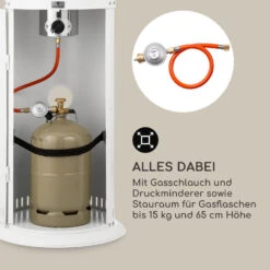 Heatwave Gasheizstrahler 10 KW (728 G/h) Bodenrollen Schutzcover Piezozündung -Warmekuche Pro Geschaft 10035959 de 0005 logo