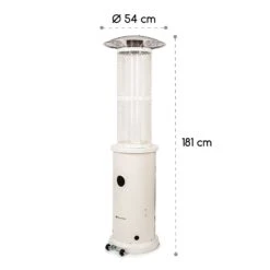 Goldflame Terrassenheizstrahler Gasheizer 11,2 KW Temperglas Mobil Edelstahl -Warmekuche Pro Geschaft 10035962 yy 0010 logo