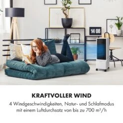 Maxflow Smart 3-in-1 Luftkühler Ventilator 5L WiFi Fernbedienung -Warmekuche Pro Geschaft 10036091 de 0004 logo