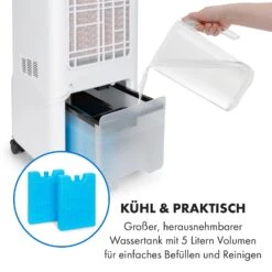 Maxflow Smart 3-in-1 Luftkühler Ventilator 5L WiFi Fernbedienung -Warmekuche Pro Geschaft 10036091 de 0007 logo
