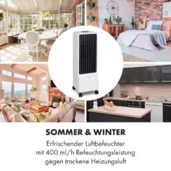 Maxflow Smart 3-in-1 Luftkühler Ventilator 5L WiFi Fernbedienung -Warmekuche Pro Geschaft 10036091 de 0008 logo