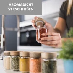 Glaswerk Cassia Gewürzgläser 6 St. 130 Ml Borosilikatglas Holzdeckel Luftdicht -Warmekuche Pro Geschaft 10036357 de 0004 logo