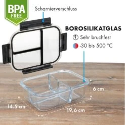 Hopewell Frischhaltedosen 3er Set 1040ml Borosilikatglas Deckel Tasche -Warmekuche Pro Geschaft 10036364 de 0007 logo