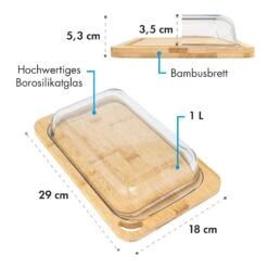 Glaswerk Hermatige Aufschnittbox Mit Glasdeckel 2er Set Borosilikatglas Bambus Schneidebret 13 Glaswerk Hermatige Aufschnittbox Mit Glasdeckel 2er Set Borosilikatglas Bambus Schneidebret -Warmekuche Pro Geschaft 10036374 de 0007 logo