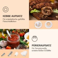 Mighty Mince Elektrischer Fleischwolf 500 - 1361 Watt 3 Lochscheiben -Warmekuche Pro Geschaft 10036478 de 0004 logo