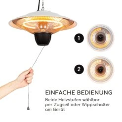 Hitzkopf Infrarot-Deckenheizstrahler Halogen-Heizröhre 2 Stufen 750/1500 W -Warmekuche Pro Geschaft 10037734 de 0005 logo