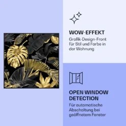 Wonderwall Air Art Smart Infrarotheizung Schwarze Blume 60x60cm 350W -Warmekuche Pro Geschaft 10037829 de 0006 logo