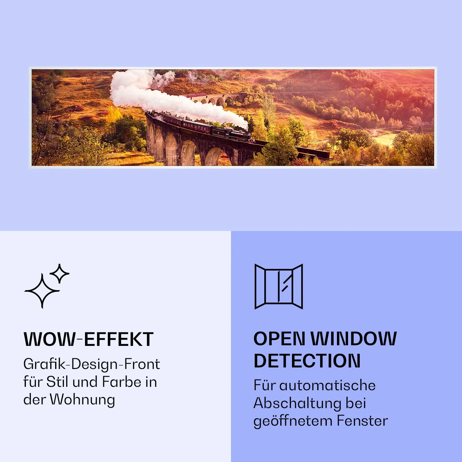 Wonderwall Air Art Smart Infrarotheizung Zug 120x30cm 350W 6 Wonderwall Air Art Smart Infrarotheizung Zug 120x30cm 350W – Bild 6