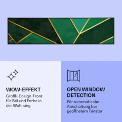 Wonderwall Air Art Smart Infrarotheizung Grüne Linie 120x30cm 350W -Warmekuche Pro Geschaft 10037845 de 0006 logo