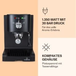 Passionata 20 Espressomaschine 20 Bar 6 Tassen 1,25 Liter Milchschaum -Warmekuche Pro Geschaft 10037855 de 0003 logo
