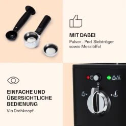 Passionata 20 Espressomaschine 20 Bar 6 Tassen 1,25 Liter Milchschaum -Warmekuche Pro Geschaft 10037855 de 0006 logo