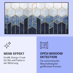 Wonderwall Air Art Smart Infrarotheizung Blaue Linie 120x60cm 700W -Warmekuche Pro Geschaft 10037909 de 0006 logo