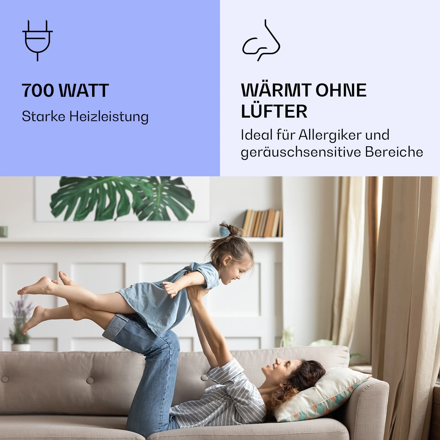 Wonderwall Air Art Smart Infrarotheizung Grünes Blatt 120x60cm 700W 5 Wonderwall Air Art Smart Infrarotheizung Grünes Blatt 120x60cm 700W – Bild 5