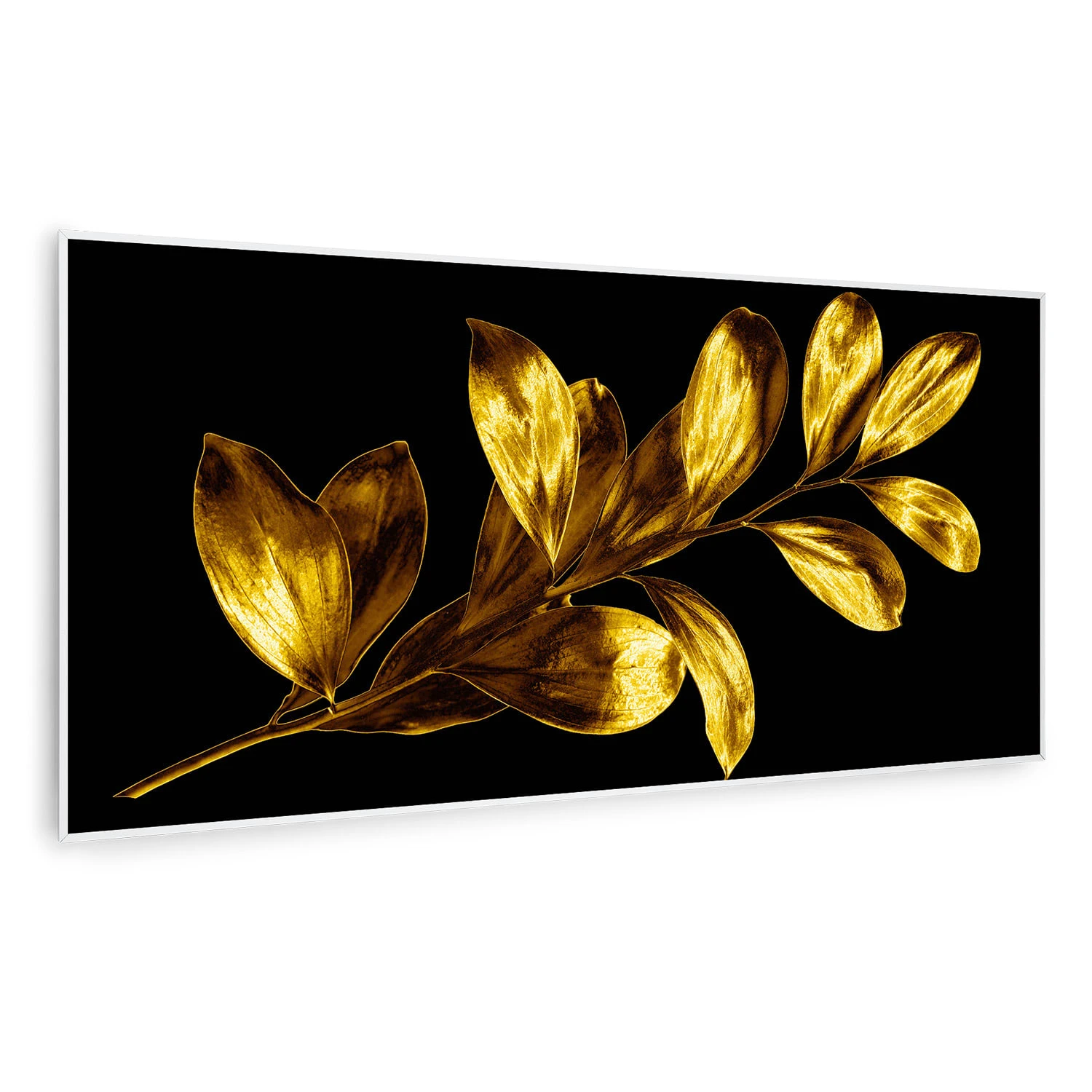 Wonderwall Air Art Smart Infrarotheizung Goldenes Blatt 120x60cm 700W 1 Wonderwall Air Art Smart Infrarotheizung Goldenes Blatt 120x60cm 700W