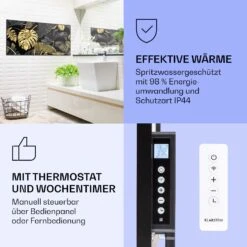 Wonderwall Air Art Smart Infrarotheizung Schwarzes Blatt 120x60cm 700W -Warmekuche Pro Geschaft 10037921 de 0004 logo