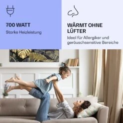 Wonderwall Air Art Smart Infrarotheizung Schwarzes Blatt 120x60cm 700W -Warmekuche Pro Geschaft 10037921 de 0005 logo