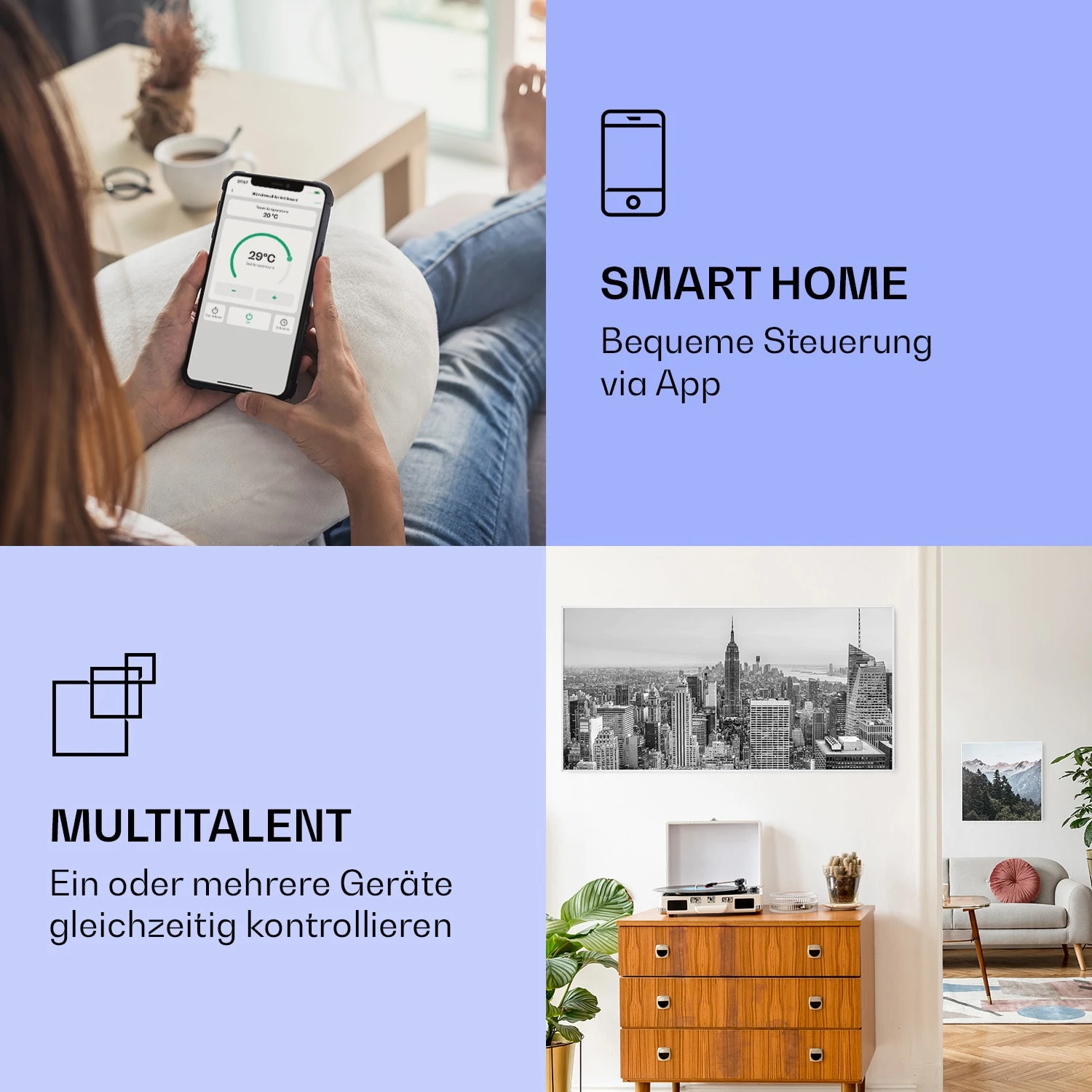 Wonderwall Air Art Smart Infrarotheizung New York City 120x60cm 700W 2 Wonderwall Air Art Smart Infrarotheizung New York City 120x60cm 700W – Bild 2