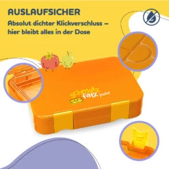Schmatzfatz Junior Lunchbox 6 Fächer 21,3 X 15 X 4,5 Cm (BxHxT) -Warmekuche Pro Geschaft 10037943 de 0003 usp