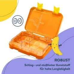 Schmatzfatz Junior Lunchbox 6 Fächer 21,3 X 15 X 4,5 Cm (BxHxT) -Warmekuche Pro Geschaft 10037943 de 0006 usp
