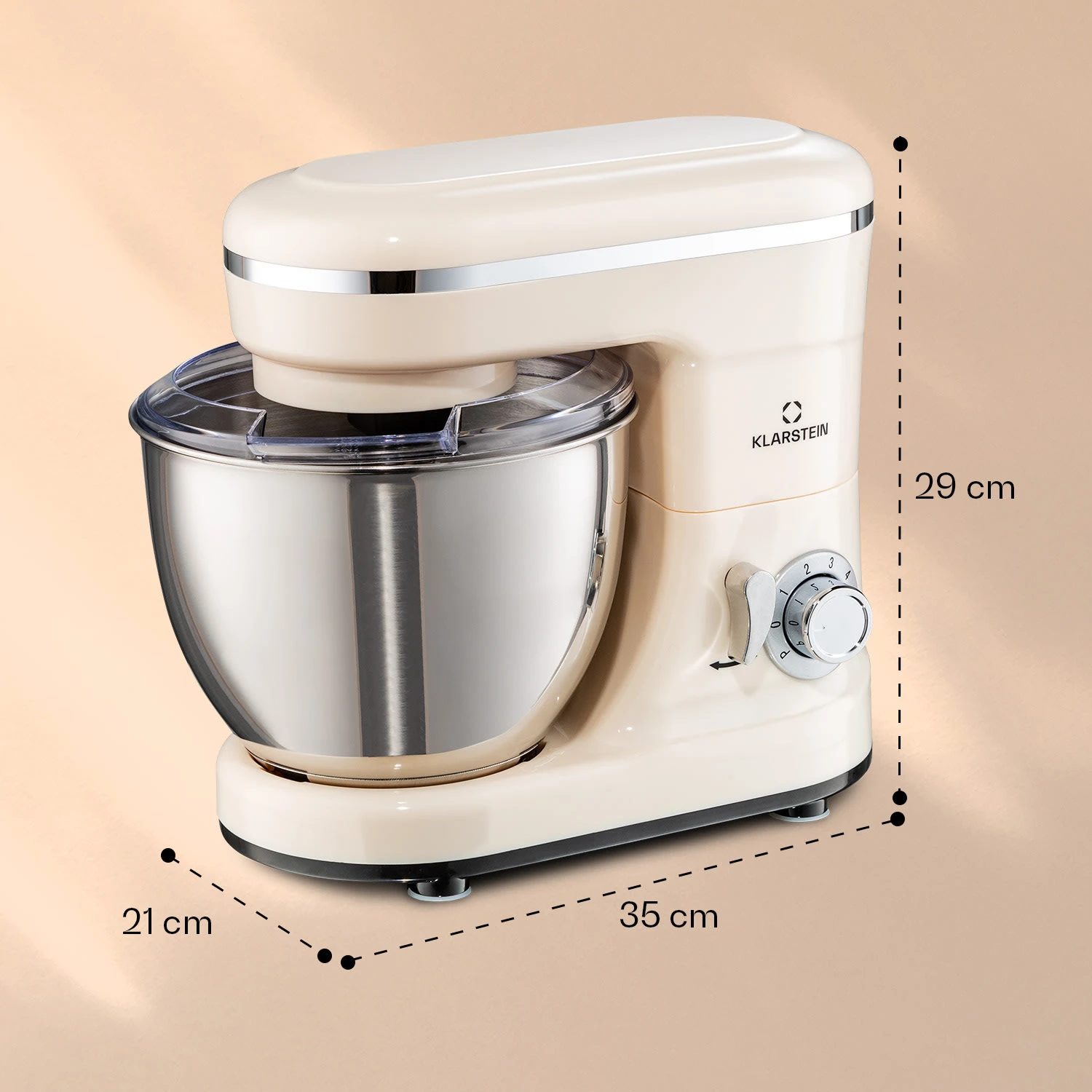Bella Mini Rührmaschine 1200 W 6 Stufen 4 Liter Edelstahl Pulsfunktion 6 Bella Mini Rührmaschine 1200 W 6 Stufen 4 Liter Edelstahl Pulsfunktion – Bild 6
