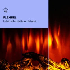 Klarstein Lamington Elektrokamin 2000 W LED-Flammen Heizlüfter Timer Ambientelicht -Warmekuche Pro Geschaft 10038006 de 0004 logo