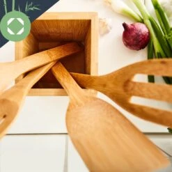 Kochlöffelset Mit Aufbewahrungsbox 6er Set Nachhaltig Leicht Bambus -Warmekuche Pro Geschaft 10038026 yy 0005 logo