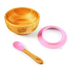 Kindergeschirr Mit Bambusschale Und Löffel 400 Ml Inkl. Saugnapf Ø: 13,7 Cm -Warmekuche Pro Geschaft 10038085 yy 0005 logo