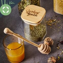 Eckiges Glas Mit Bambusdeckel Luftdicht Silikonring 6 X 15 Cm 300 Ml -Warmekuche Pro Geschaft 10038114 yy 0006 logo